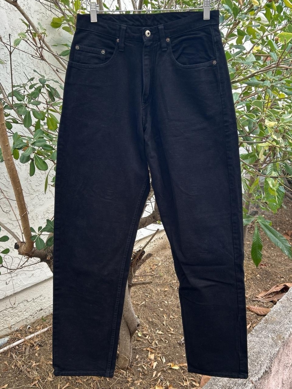 Vintage 90s Mossimo Genuine Black Jeans 31x32 Made in USA Straight Leg